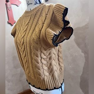 Cap sleeve sweater